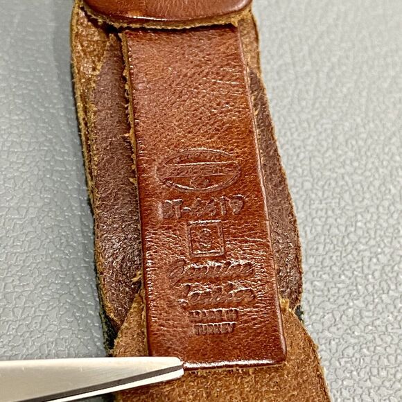 FOSSIL Multi-Color Link Leather Belt  Gold Buckle Women’s Small 24”-28” Waist - Picture 6 of 7